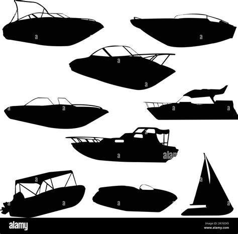 Boats Silhouettes Vector Stock Vector Image And Art Alamy