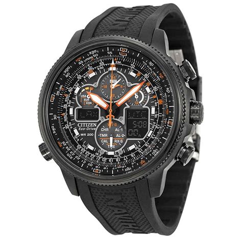 Citizen Citizen Mens Eco Drive Navihawk Atomic Alarm Chronograph