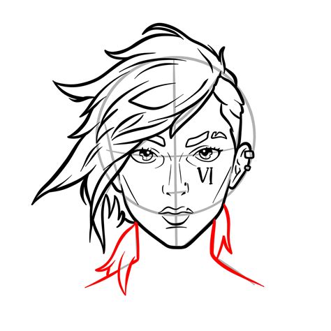 How To Draw The Face Of Vi From Arcane Act 2