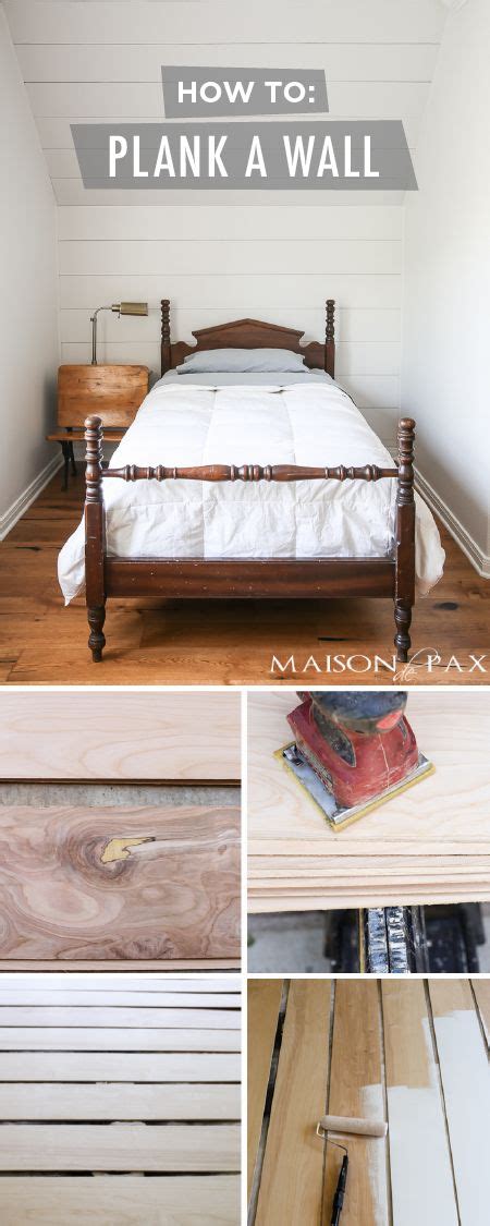 How To Plank A Wall Diy Shiplap Maison De Pax Diy Plank Wall Diy Shiplap Plank Walls