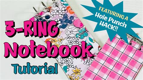 How To Use A Hole Punch In Book Binding Make Quick Notebooks Youtube