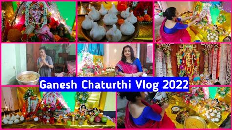 Ganesh Chaturthi Vlog 2022 Barite Ganesh Chaturthi Puja Paddhati