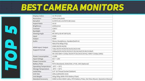 Top 5 Best Camera Monitors In 2023 YouTube