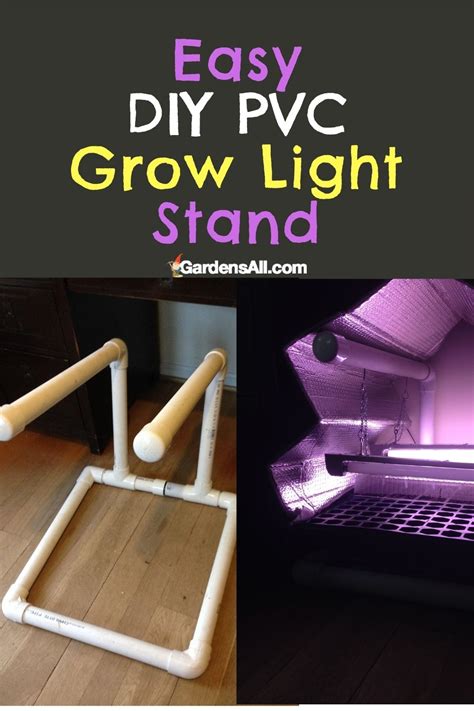 Easy DIY PVC Grow Light Stand For Indoor Plants GardensAll