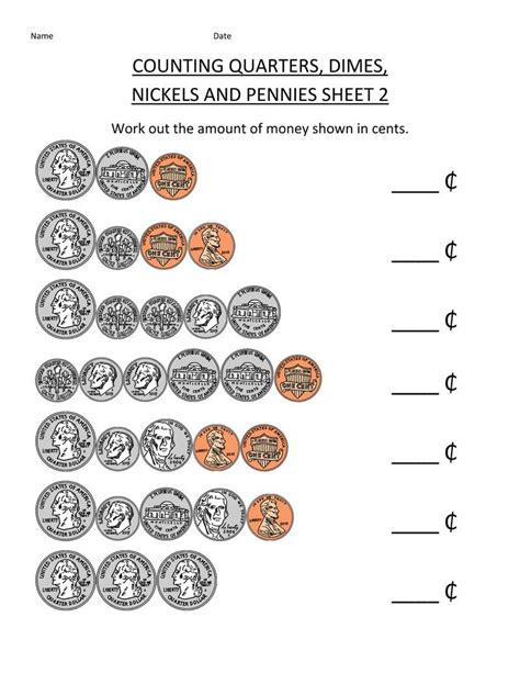 Counting Money Worksheets 1st Grade Try This Sheet