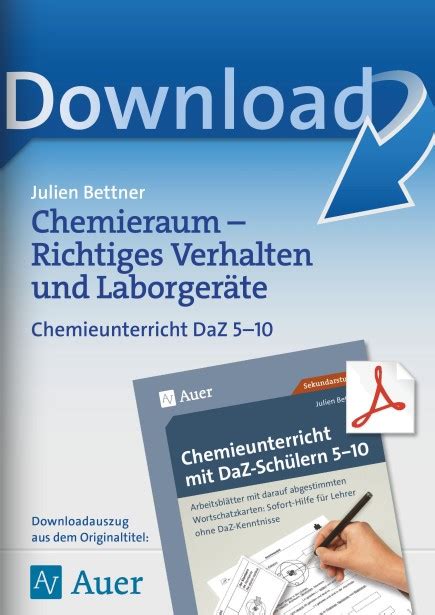 Chemieraum Richtiges Verhalten Und Laborger Te