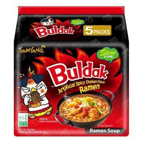 Samyang Buldak Hot Chicken Flavor Ramen Stew 725 G 145 G X 5 Tasty