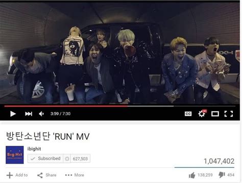 BTS' 'Run' MV has nearly 2 million views in less than 24 hours ...