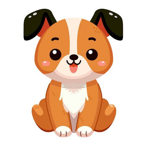 Cute orange dog 36147400 Vector Art at Vecteezy