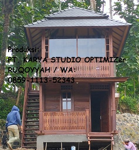 Jual Rumah Kayu Workshop Rumah Kayu Hubungin Salyan