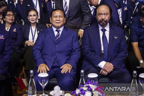 Prabowo Terima Nasdem Masuk Koalisi Walau Sempat Dukung Anies Antara News