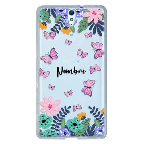 Funda Para Sony Xperia Mariposas Personalizada Con Nombre Env O Gratis