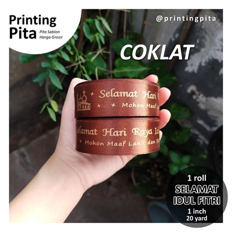 Jual Pita Lebaran Idul Fitri Inch Roll Yard Printingpita