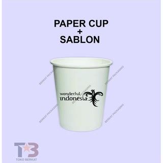 Jual Paper Cup Polos Oz Putih Paper Cup Hot Sablon Cetak Gelas Kertas Gelas Kopi
