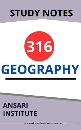 NIOS Class 12 Geography Notes ANSARI INSTITUTE