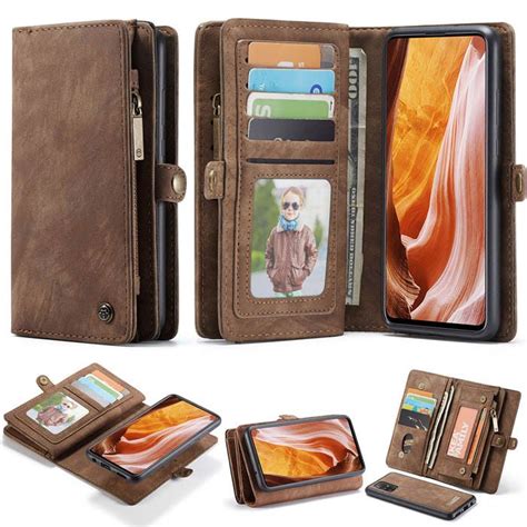 Caseme Samsung Galaxy A71 4g Wallet Case With Wrist Strap Coffee Samsung Cases Samsung Galaxy