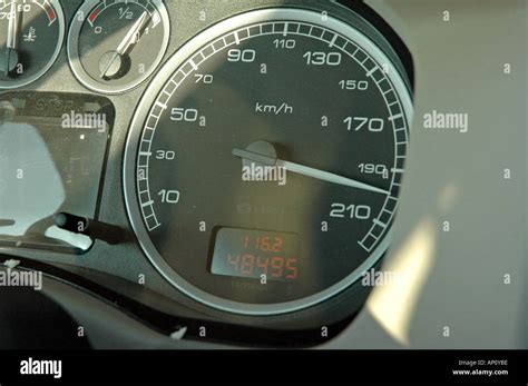 speedometer  km  stock photo alamy