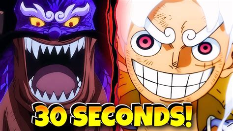 Luffy Vs Kaido Full Fight In Seconds One Piece K Youtube