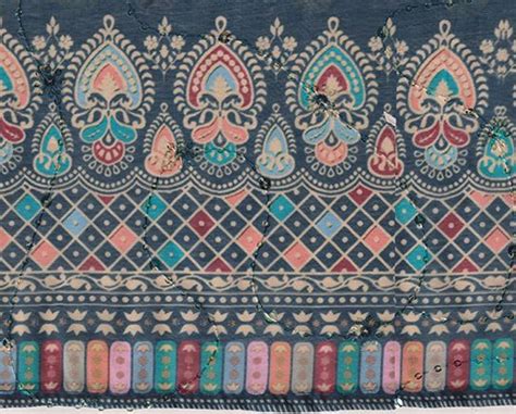 Textile Prints Textiles Border Embroidery Designs Digital Borders