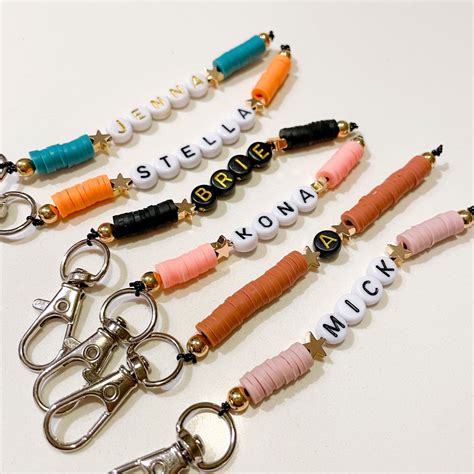 Preppy Jewelry Cute Jewelry Unique Jewelry Keychain Craft Handmade