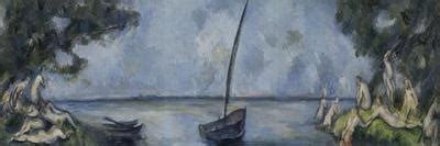 La barque et les baigneurs Giclee Print Paul Cézanne AllPosters