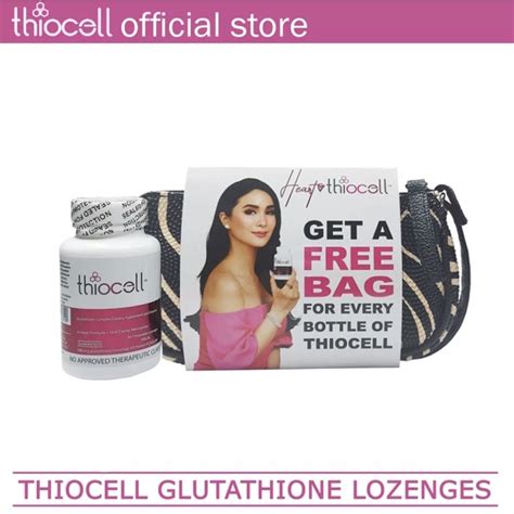 Thiocell Glutathione Lozenges 500mg With Free Heart Bag Dec 2023