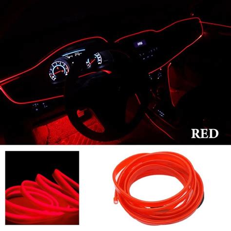 1M 2M 3M 5M Car Interior Led Decorative Lamp Wiring Neon Strip For Auto