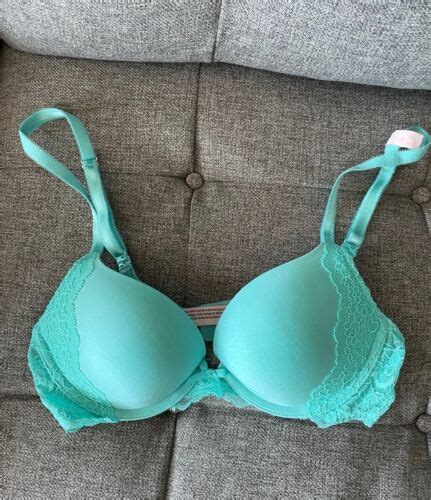 Victorias Secret Dream Angels Smooth Lace Push Up Bra Aquarius B