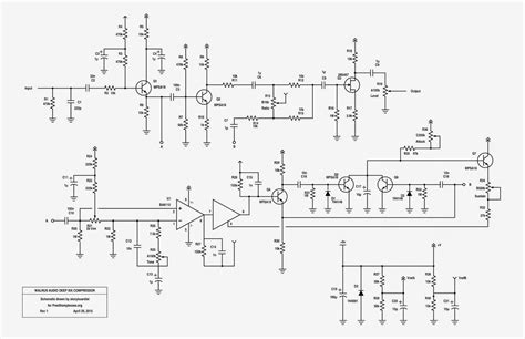 Audio Compressor Schematic Diagram Diy Audio Compressor Sche