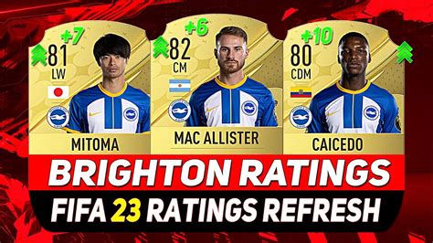 FIFA 23 BRIGHTON WINTER RATINGS UPGRADES DOWNGRADES Ft MAC