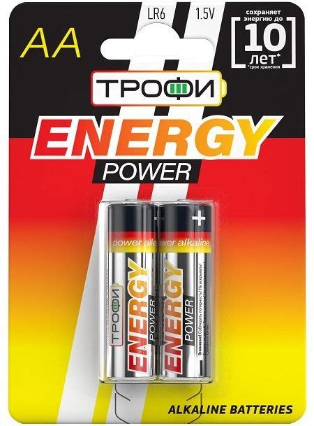 Трофи Батарейка AA, Гибридный тип, 2 шт - купить с доставкой по ...
