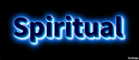 Spiritual Text Effect And Logo Design Word