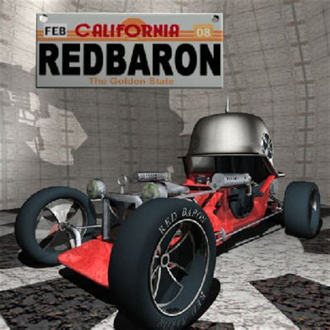 Red Baron Hot Rod 3D Model 3D Model CGTrader