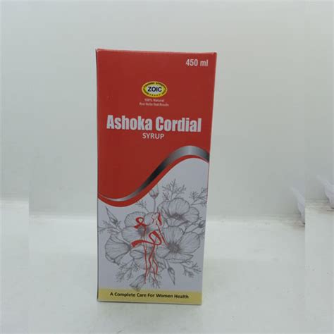 Ashoka Cordial Syrup Zoic Pharmaceuticals