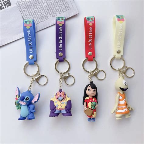 Disney Stitch Keychain Creative Cartoon Lilo Stitch Car Bag Couple