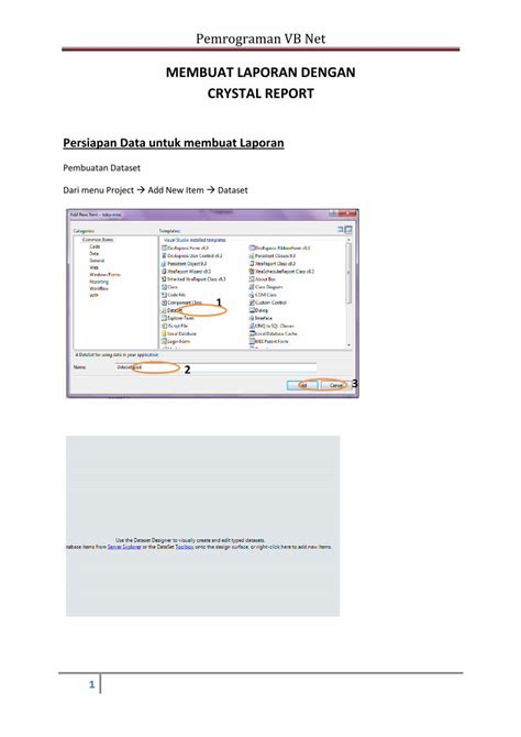 Pdf Membuat Laporan Dengan Crystal Report Vb Net Menampilkan