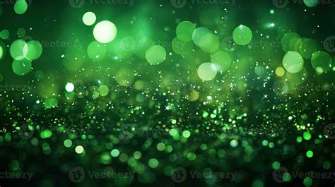 Abstract Bokeh Green Glitter Background 32481335 Stock Photo at Vecteezy