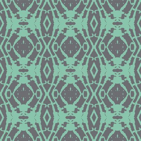 Bold Ethnic Emerald Green Seamless Pattern Royalty Free Stock Photo