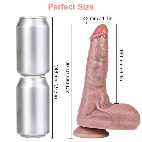 8 7 Soft Silicone Dildo With Strong Suction Cup Fantasy Adult Toys