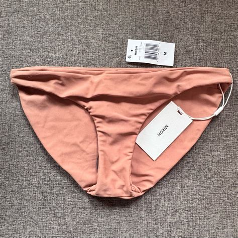 Mikoh Zuma Bikini Bottom In Honey Size Medium Gem