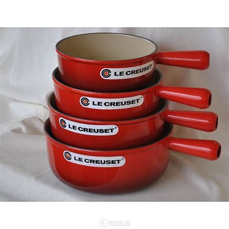 Fondue Caquelon Le Creuset Rot Cm Oder Cm Fabrikneu Im Kanton