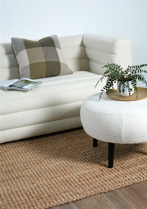 George Collective Boucle Channel Sofa Natural Onceit