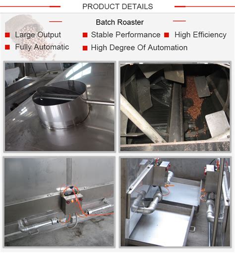 Stainless Steel Rotary Drum Kg Nuts Roaster Peanut Almond Cashew