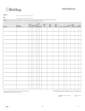 Fillable Online Lawinsider Comschedule Of Real Estateschedule Of