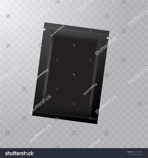 Vector Realistic Blank Package Disposable Foil Stock Vector Royalty