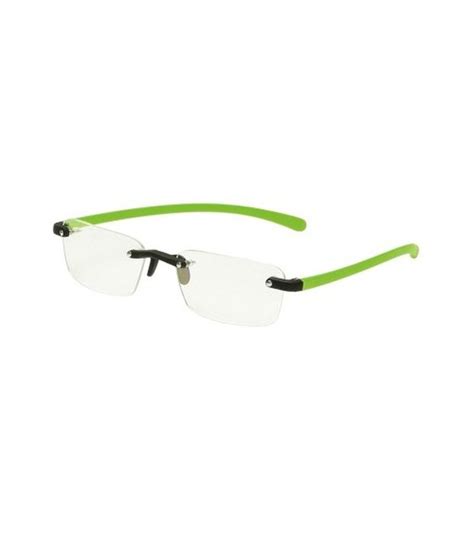 New Zovial Rectangle Rimless Green Eyewear Frames For Men Buy New