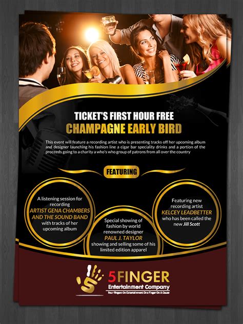 Elegant Serious Entertainment Industry Flyer Design For A Company By