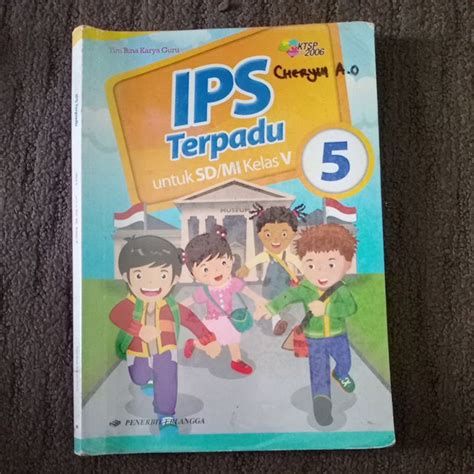 Jual Buku Ips Terpadu Kelas 5 Ktsp 2006 Ilmu Pengetahuan Sosial Second Shopee Indonesia