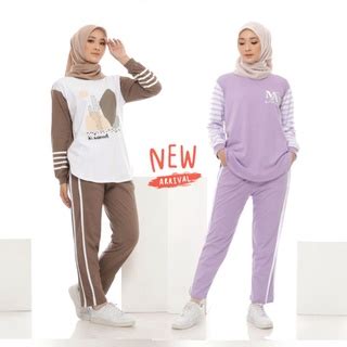 Jual Setelan Olahraga Wanita Jumbo Baju Olahraga Kaos Muslimah