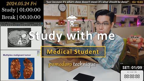 Fri Study With Me Hrs Pomodoro Timer Asmr